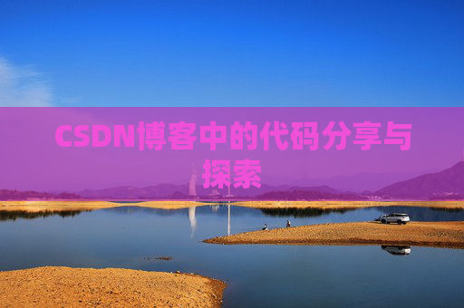 CSDN博客中的代码分享与探索